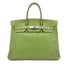 HERMES BIRKIN 35 ANIS GREEN TAURILLON CLEMENCE HAND BAG ▢H SHW 90285743 - PURPOSE