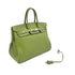 HERMES BIRKIN 35 ANIS GREEN TAURILLON CLEMENCE HAND BAG ▢H SHW 90285743 - PURPOSE