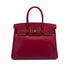 HERMES BIRKIN 30 GHILLIES RUBIS TADELAKT HAND BAG □P GHW 90285745 - PURPOSE