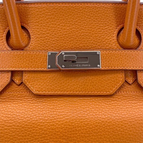 HERMES SHOULDER BIRKIN 42 POTIRON ORANGE TAURILLON CLEMENCE HAND BAG □I PALLADIUM HARDWARE 90285747 - PURPOSE