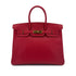 HERMES BIRKIN 35 ROUGE VIF VEAU EPSOM HAND BAG □G GHW 90285753 - PURPOSE