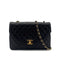 CHANEL VINTAGE MATELASSE HALF MOON CHAIN SHOULDER BAG BLACK LAMB SKIN 90285757 - PURPOSE