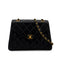 CHANEL VINTAGE MATELASSE TRAPEZOID CHAIN SHOULDER BAG BLACK LAMB SKIN 90285758 - PURPOSE