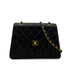 CHANEL VINTAGE MATELASSE TRAPEZOID CHAIN SHOULDER BAG BLACK LAMB SKIN 90285758 - PURPOSE