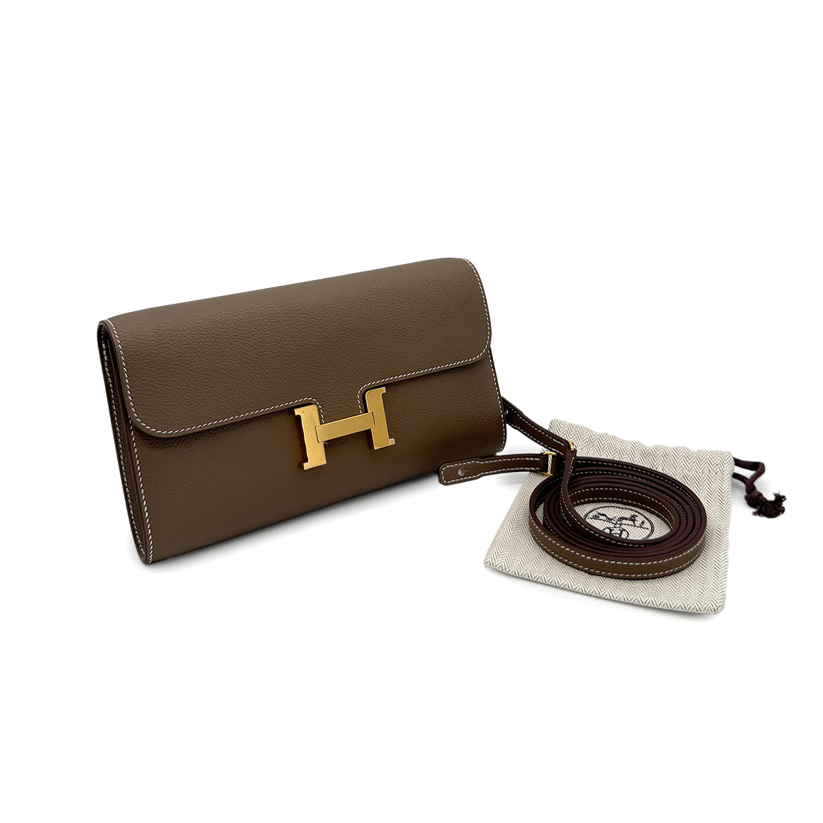 HERMES CONSTANCE LONG WALLET TO GO ETOUPE EVER COLOR W GHW 90285759