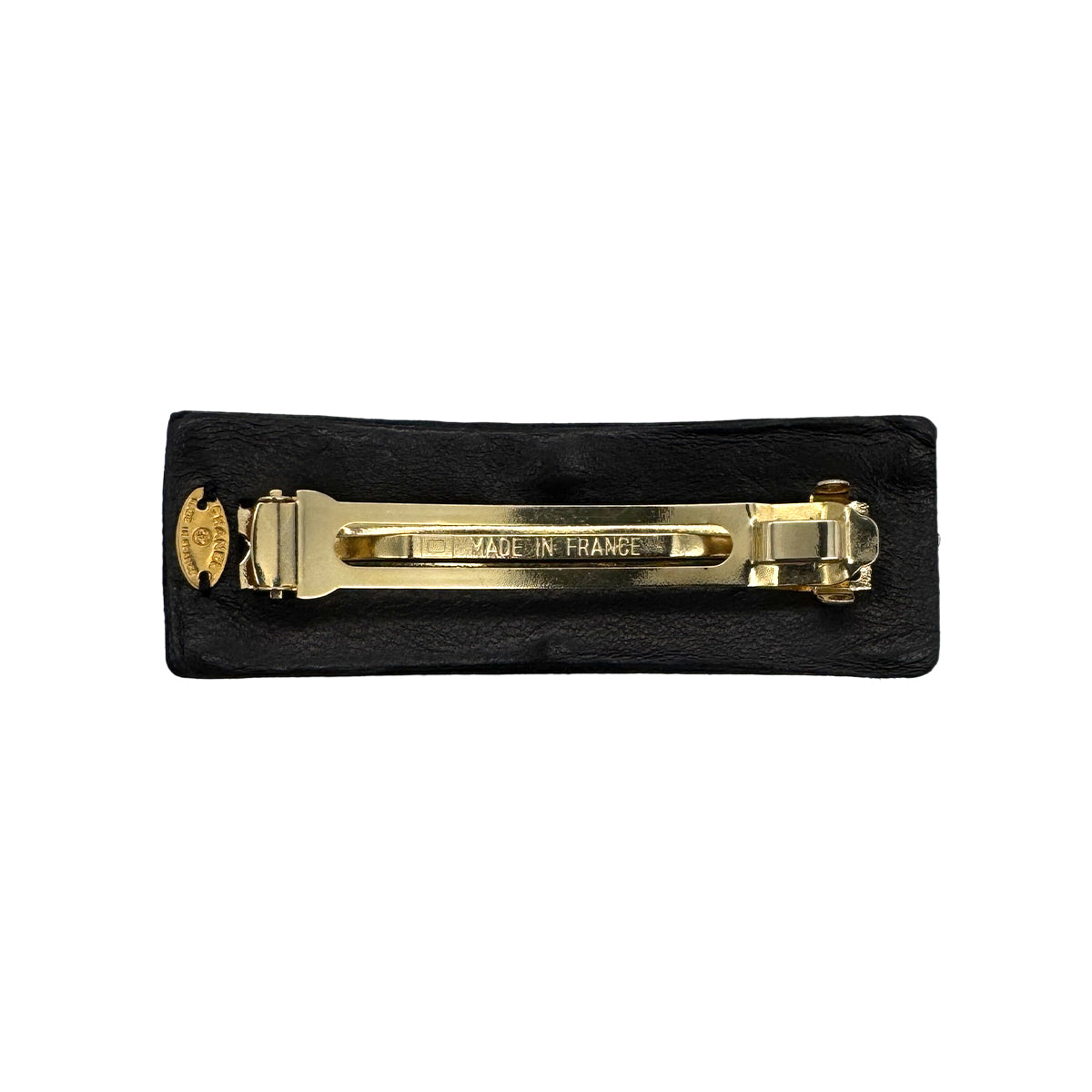 CHANEL VINTAGE VALLETTA COCOMARK BLACK GOLD ACCESSORY 90285909