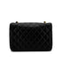 CHANEL VINTAGE MATELASSE HALF MOON CHAIN SHOULDER BAG BLACK LAMB SKIN 90285913 - PURPOSE