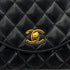 CHANEL VINTAGE MATELASSE HALF MOON CHAIN SHOULDER BAG BLACK LAMB SKIN 90285913 - PURPOSE