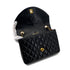 CHANEL VINTAGE MATELASSE HALF MOON CHAIN SHOULDER BAG BLACK LAMB SKIN 90285913 - PURPOSE