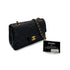 CHANEL VINTAGE CLASSIC FLAP SMALL CHAIN SHOULDER BAG BLACK LAMB SKIN 90285920 - PURPOSE