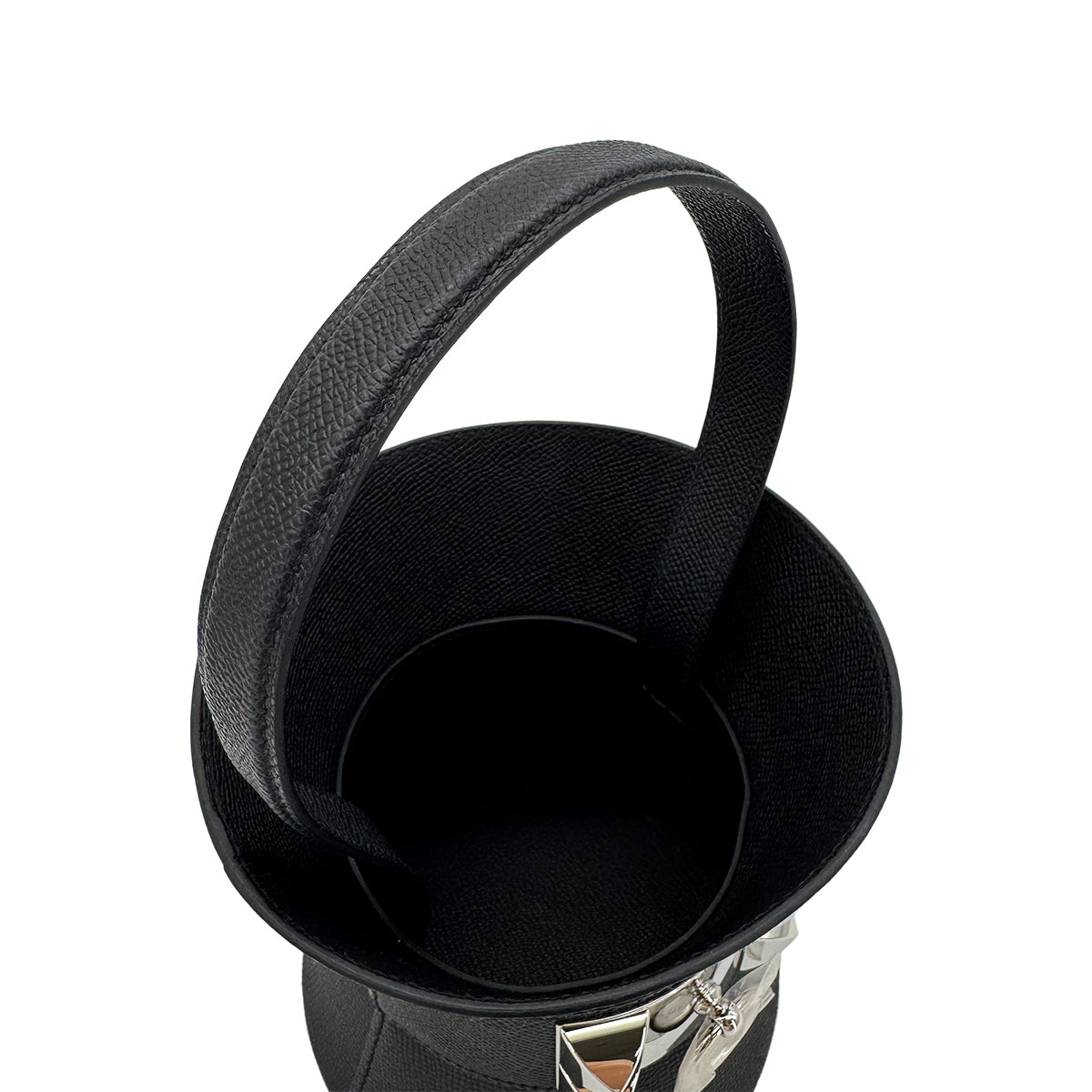 HERMES MINI MEDOR COLLIER DE CHIEN BLACK VEAU EPSOM HAND BAG W 90285921