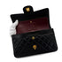CHANEL VINTAGE CLASSIC FLAP SMALL CHAIN SHOULDER BAG BLACK LAMB SKIN 90285925 - PURPOSE