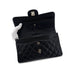 CHANEL CLASSIC FLAP SMALL CHAIN SHOULDER BAG BLACK CAVIAR SKIN 90285926 - PURPOSE