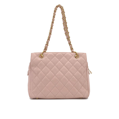 CHANEL COCOMARK MATELASSE CHAIN SHOULDER BAG PINK CAVIAR SKIN 90285927 - PURPOSE
