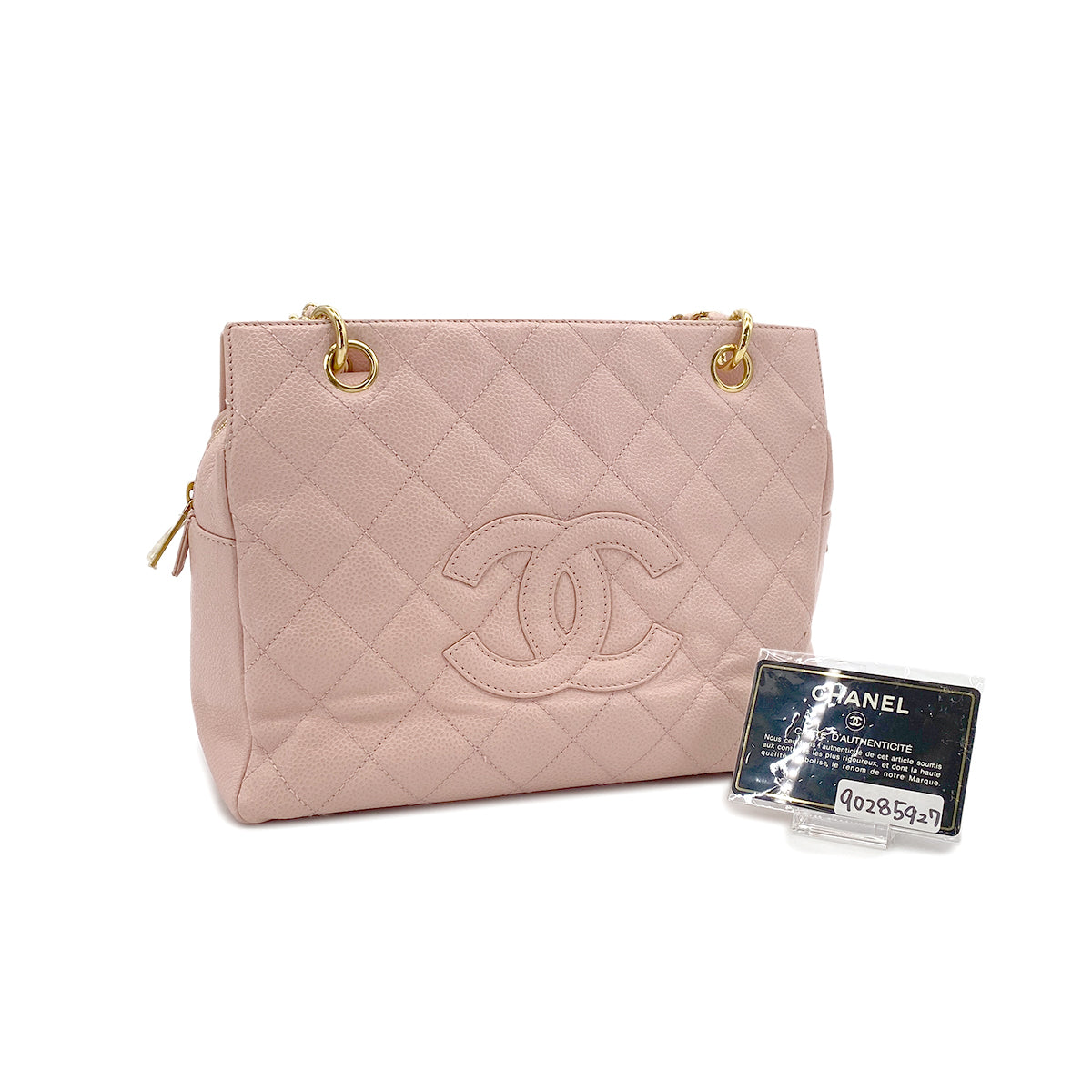 CHANEL COCOMARK MATELASSE CHAIN SHOULDER BAG PINK CAVIAR SKIN 90285927