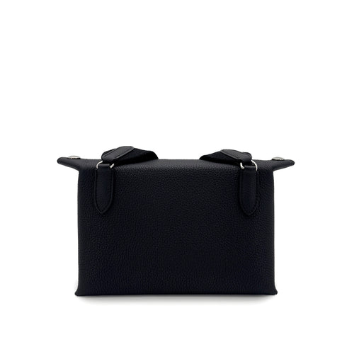 HERMES VIDEPOCHES EVELYN PUNCHING CROSS BODY SHOULDER BAG BLACK TOGO W 90285929 - PURPOSE