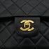 CHANEL VINTAGE CLASSIC FLAP MEDIUM CHAIN SHOULDER BAG BLACK LAMB SKIN 90285930 - PURPOSE
