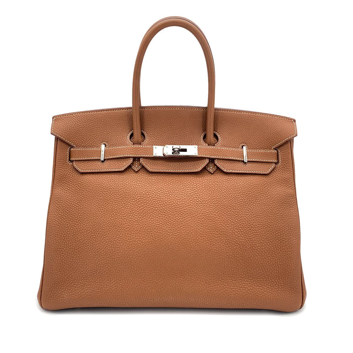 HERMES BIRKIN 35 GOLD TOGO HAND BAG □I SHW 90285931