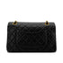 CHANEL VINTAGE CLASSIC FLAP MEDIUM CHAIN SHOULDER BAG BLACK LAMB SKIN 90285933 - PURPOSE