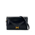 HERMES LYDIE BLACK CLUTCH SHOULDER BAG BOXCALF 〇S 90285936 - PURPOSE