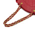 CHANEL VINTAGE CHAIN SHOULDER BAG RED LAMB SKIN 90285938 - PURPOSE