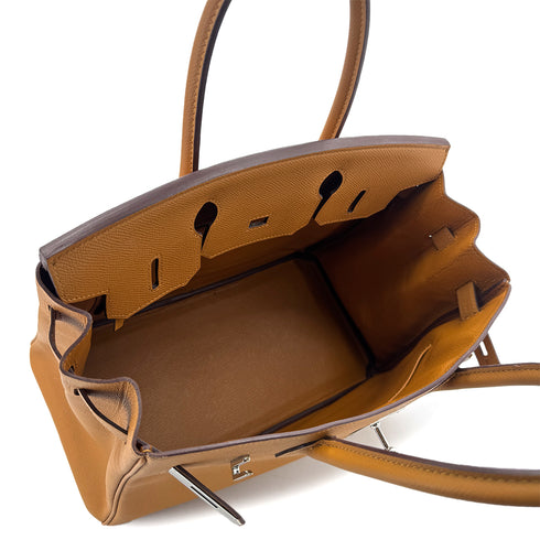 HERMES BIRKIN 30 CARAMEL VEAU EPSOM HAND BAG T SHW 90285939 - PURPOSE