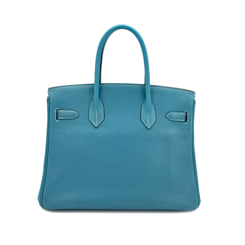 HERMES BIRKIN 30 BLUE JEAN TOGO HAND BAG □K SHW 90285940 - PURPOSE