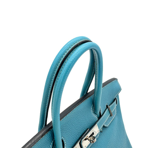 HERMES BIRKIN 30 BLUE JEAN TOGO HAND BAG □K SHW 90285940 - PURPOSE