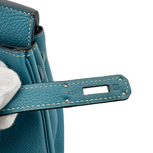 HERMES BIRKIN 30 BLUE JEAN TOGO HAND BAG □K SHW 90285940 - PURPOSE
