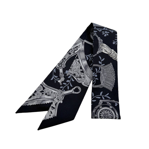 HERMES TWILLY ETRIERS REMIX SCARF MULTICOLOR SILK 90285951 - PURPOSE