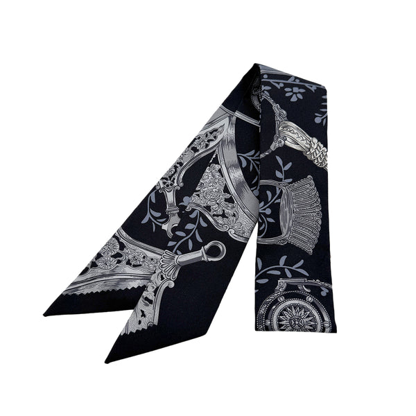 HERMES TWILLY ETRIERS REMIX SCARF MULTICOLOR SILK 90285951 - PURPOSE