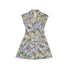 CHANEL VINTAGE COCO BUTTON AIRPLANE PATTERN DRESS 94SS RUNWAY COLLECTION MULTICOLOR SILK 38 94P RTW 90285954 - PURPOSE