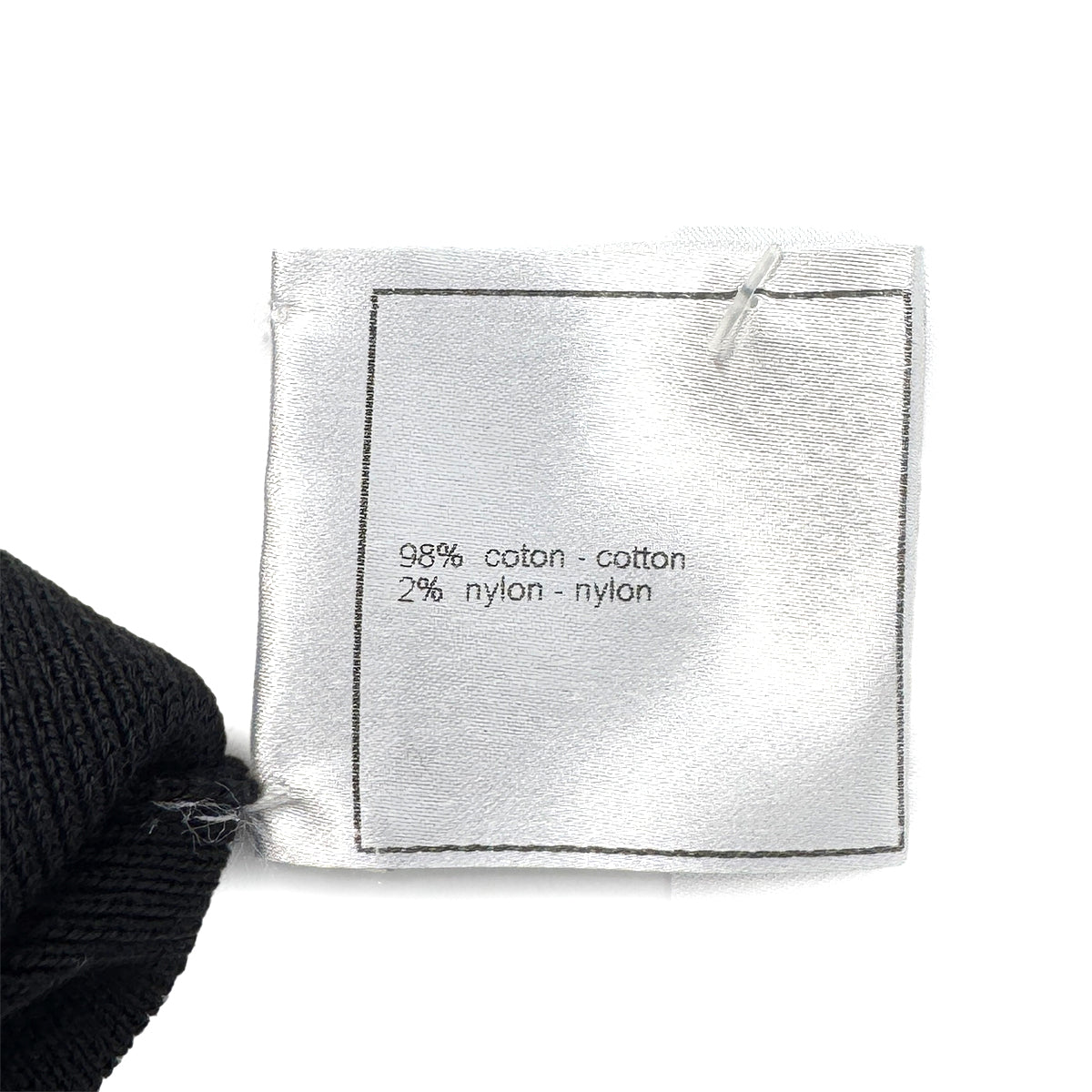 CHANEL COCOMARK BUTTON BICOLOR KNIT TOPS BLACK WHITE COTTON 48 07P RTW 90285955