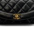 CHANEL VINTAGE DIANA SMALL CHAIN SHOULDER BAG BLACK LAMB SKIN 90286010 - PURPOSE