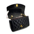 CHANEL VINTAGE DIANA SMALL CHAIN SHOULDER BAG BLACK LAMB SKIN 90286010 - PURPOSE