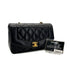 CHANEL VINTAGE DIANA SMALL CHAIN SHOULDER BAG BLACK LAMB SKIN 90286010 - PURPOSE