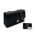 CHANEL VINTAGE CLASSIC FLAP MEDIUM CHAIN SHOULDER BAG BLACK LAMB SKIN 90286016 - PURPOSE