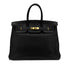 HERMES BIRKIN 35 BLACK TAURILLON CLEMENCE HAND BAG ▢G GHW 90286018 - PURPOSE