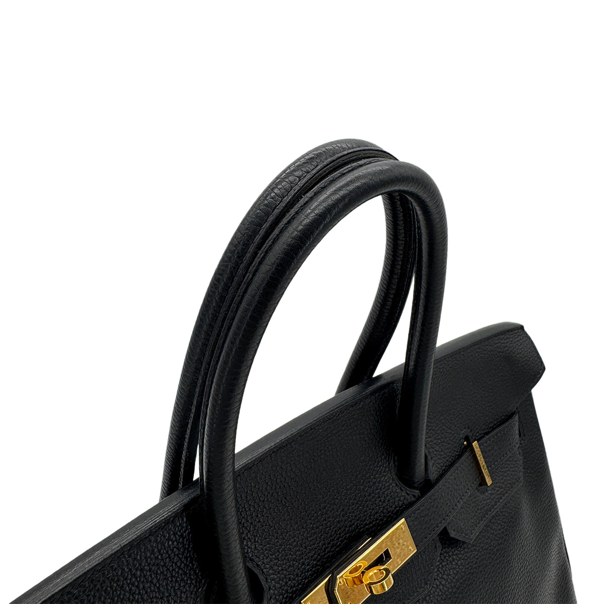 HERMES BIRKIN 35 BLACK TAURILLON CLEMENCE HAND BAG ▢G GHW 90286018
