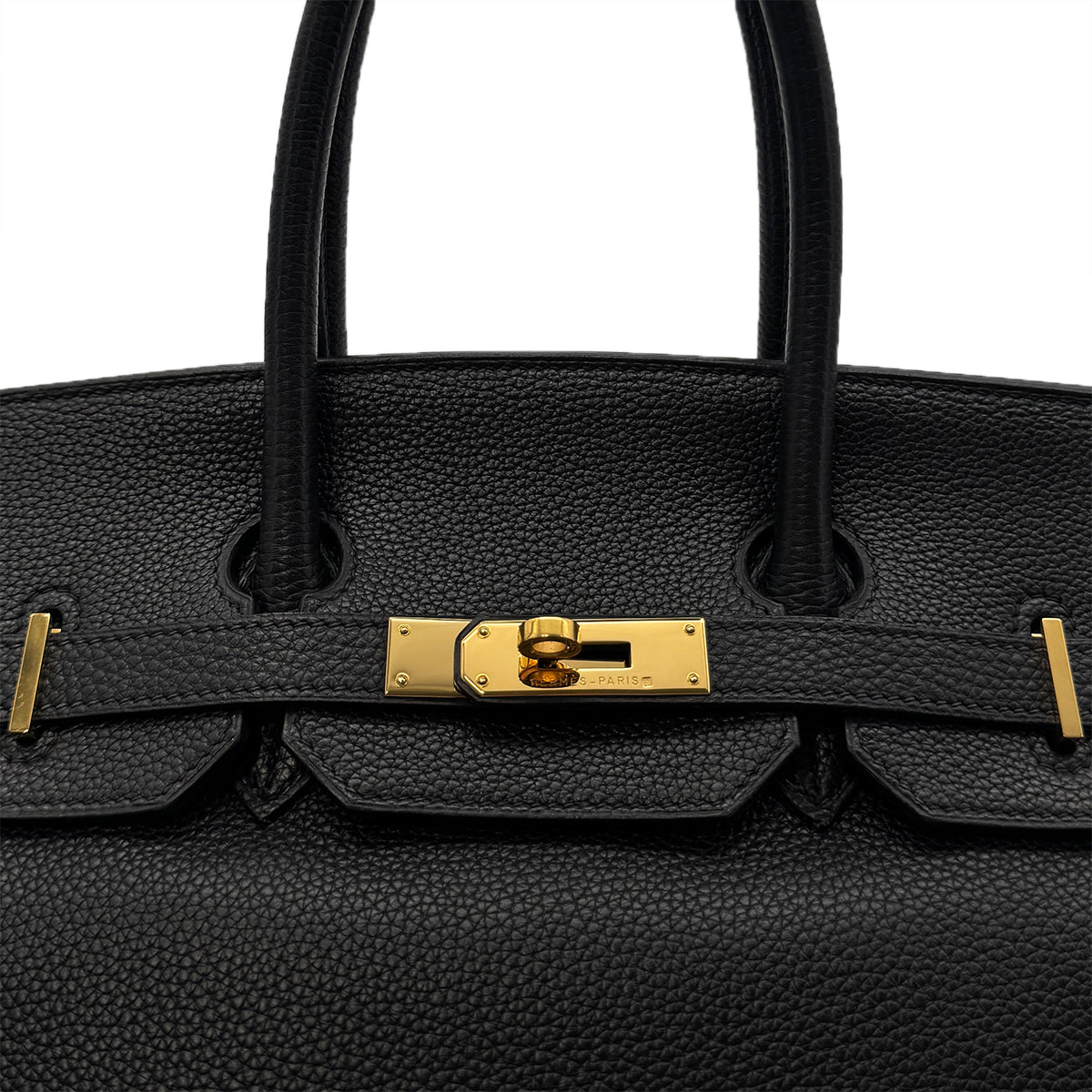 HERMES BIRKIN 35 BLACK TAURILLON CLEMENCE HAND BAG ▢G GHW 90286018