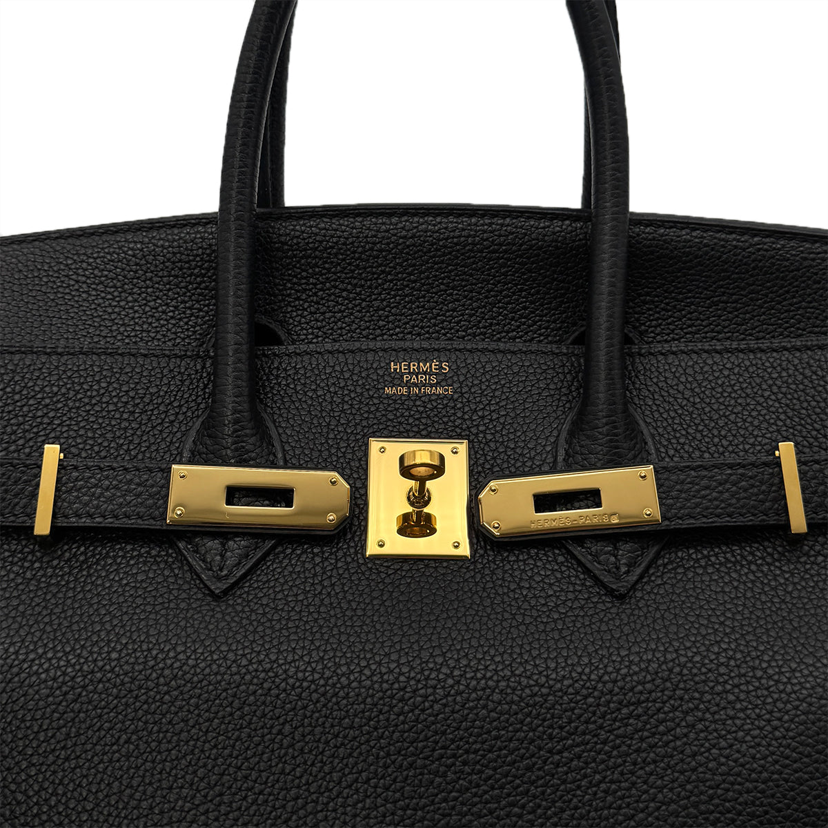 HERMES BIRKIN 35 BLACK TAURILLON CLEMENCE HAND BAG ▢G GHW 90286018