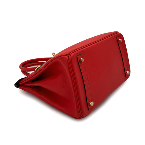 HERMES BIRKIN 30 ROUGE TOMATE EPSOM HAND BAG A GHW 90286022 - PURPOSE