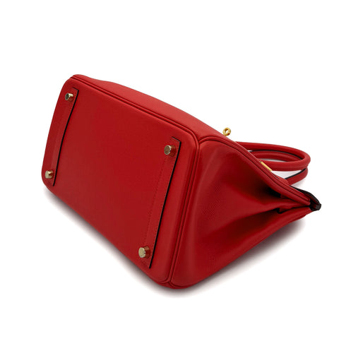 HERMES BIRKIN 30 ROUGE TOMATE EPSOM HAND BAG A GHW 90286022 - PURPOSE