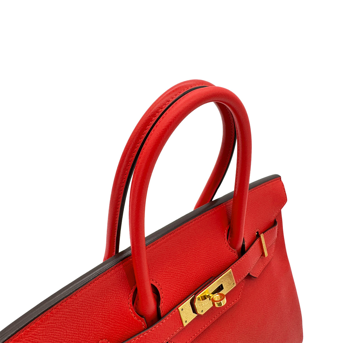 HERMES BIRKIN 30 ROUGE TOMATE EPSOM HAND BAG A GHW 90286022