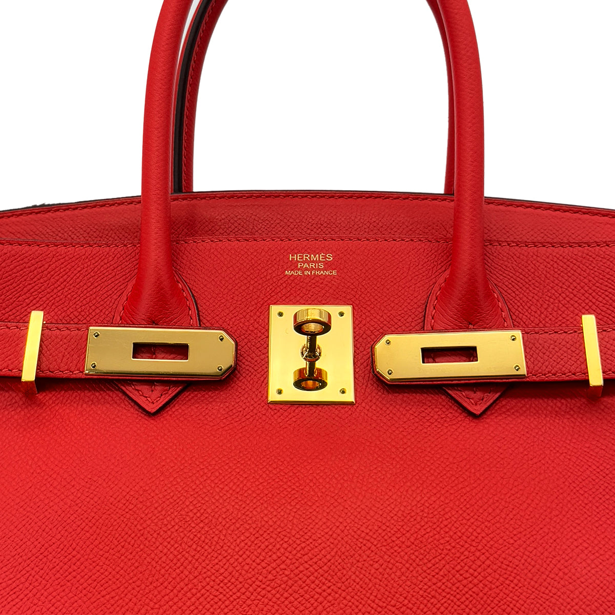 HERMES BIRKIN 30 ROUGE TOMATE EPSOM HAND BAG A GHW 90286022