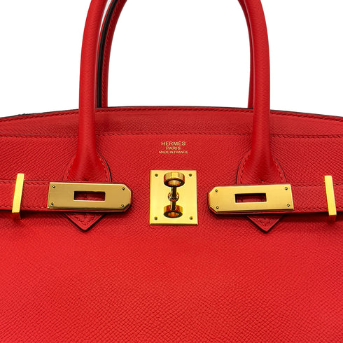 HERMES BIRKIN 30 ROUGE TOMATE EPSOM HAND BAG A GHW 90286022 - PURPOSE