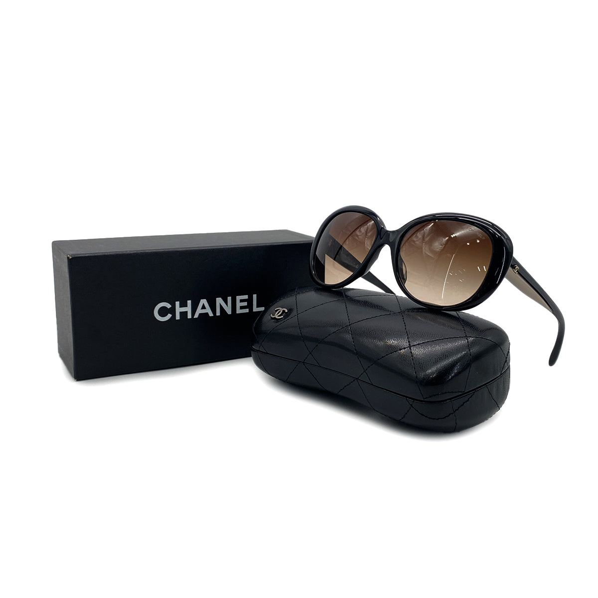 CHANEL VINTAGE SUNGLASSES COCOMARK BLACK EYEWEAR 90286171