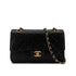 CHANEL VINTAGE CLASSIC FLAP SMALL CHAIN SHOULDER BAG BLACK LAMB SKIN 90286176 - PURPOSE