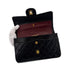 CHANEL VINTAGE CLASSIC FLAP SMALL CHAIN SHOULDER BAG BLACK LAMB SKIN 90286176 - PURPOSE