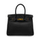 HERMES BIRKIN 30 BLACK TOGO HAND BAG □C GHW 90286179 - PURPOSE